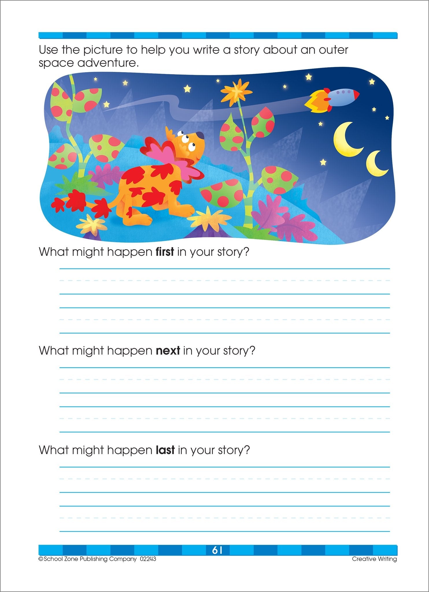 School Zone Beginning Reading Workbook: 64 Pages, 1st Grade, 2nd Grade, Beginning & Ending Sounds, Vowels, Sequencing, Ages 6 to 8 (I Know It! Book Series)