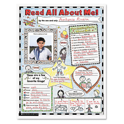 Instant Personal Poster Sets: Read All About Me: 30 Big Write-and-Read Learning Posters Ready for Kids to Personalize and Display With Pride!