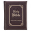 KJV Holy Bible, Classically Illustrated Heirloom Family Bible, Faux Leather Hardcover - Ribbon Markers, King James Version, Dark Brown/Gold (KJV Family Editions)