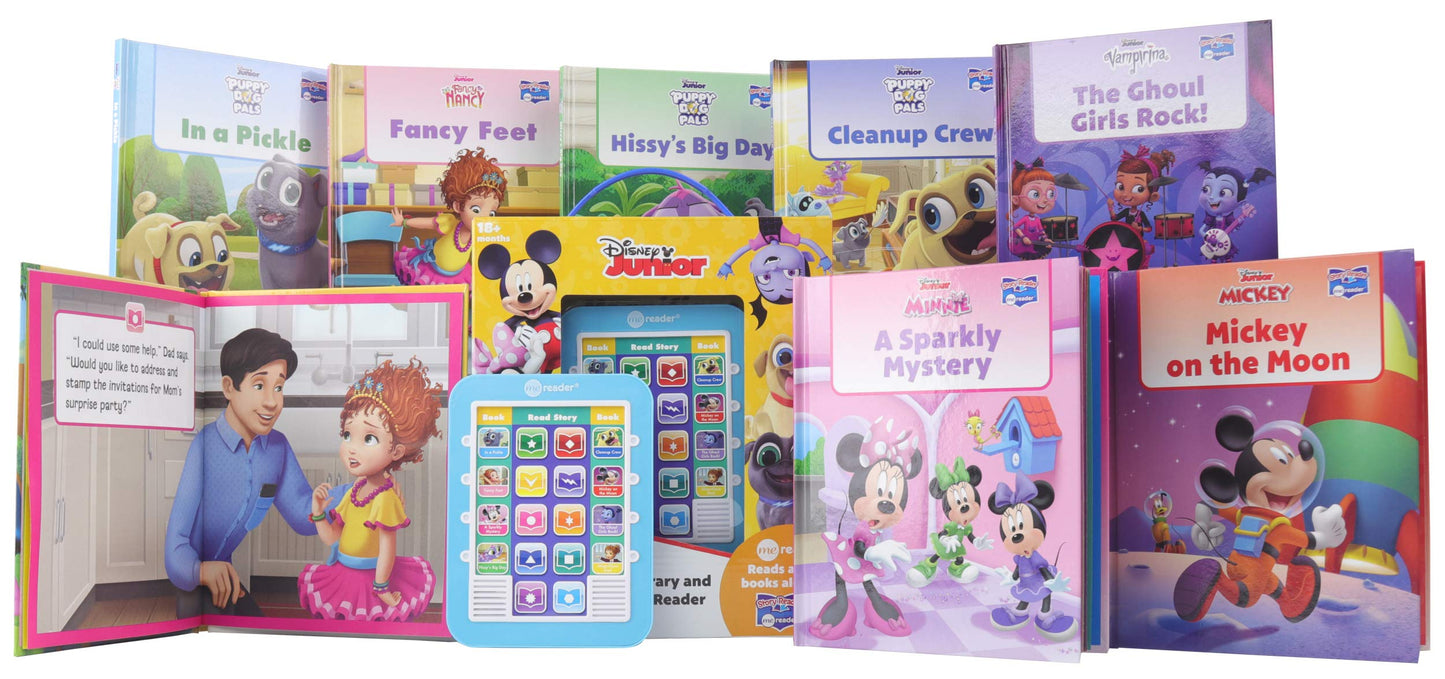 Disney Junior Mickey Mouse Clubhouse, Puppy Dog Pals and More!- Me Reader Electronic Reader and 8-Book Library - PI Kids