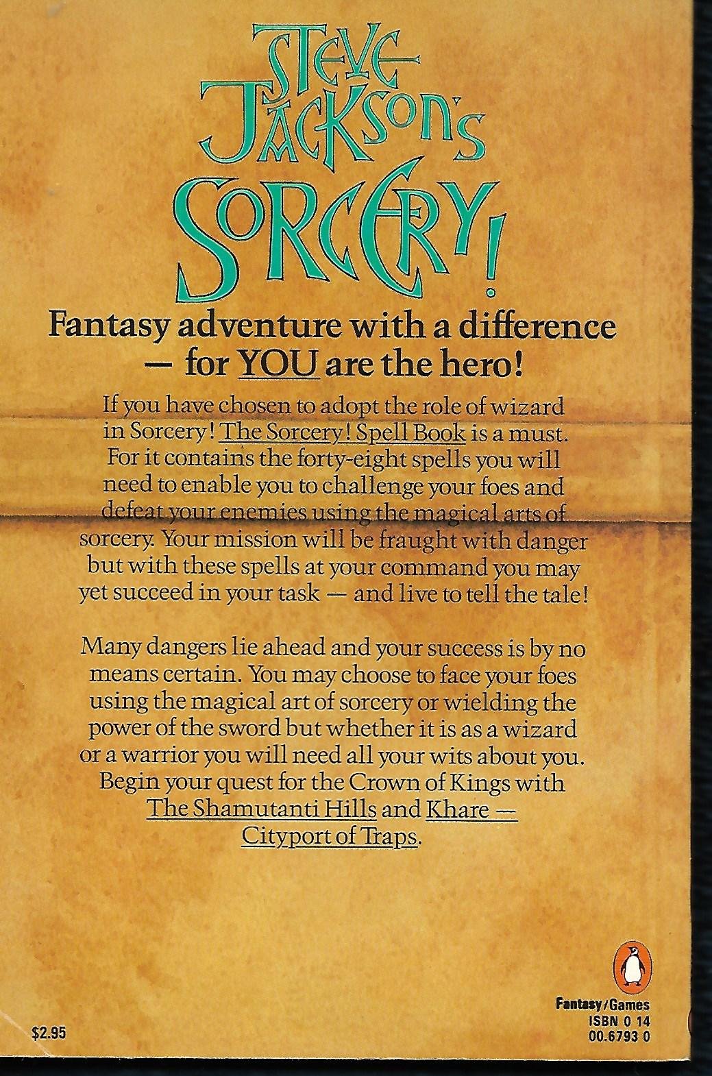 The Sorcery Spell Book by Jackson, Steve