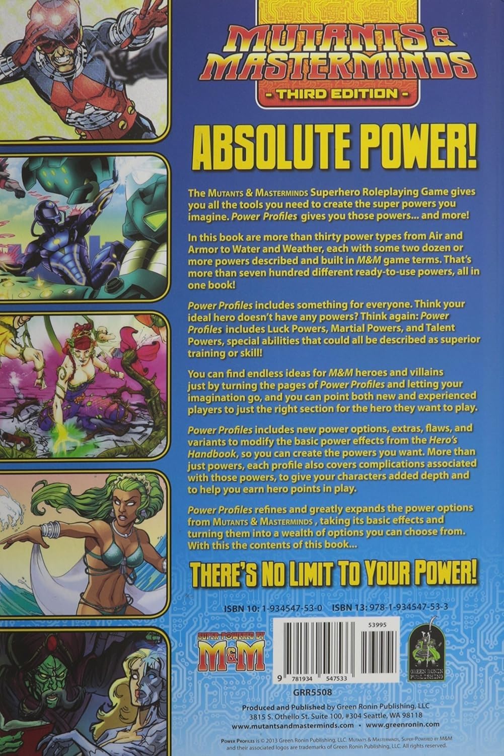 Power Profiles: A Mutants & Masterminds Sourcebook