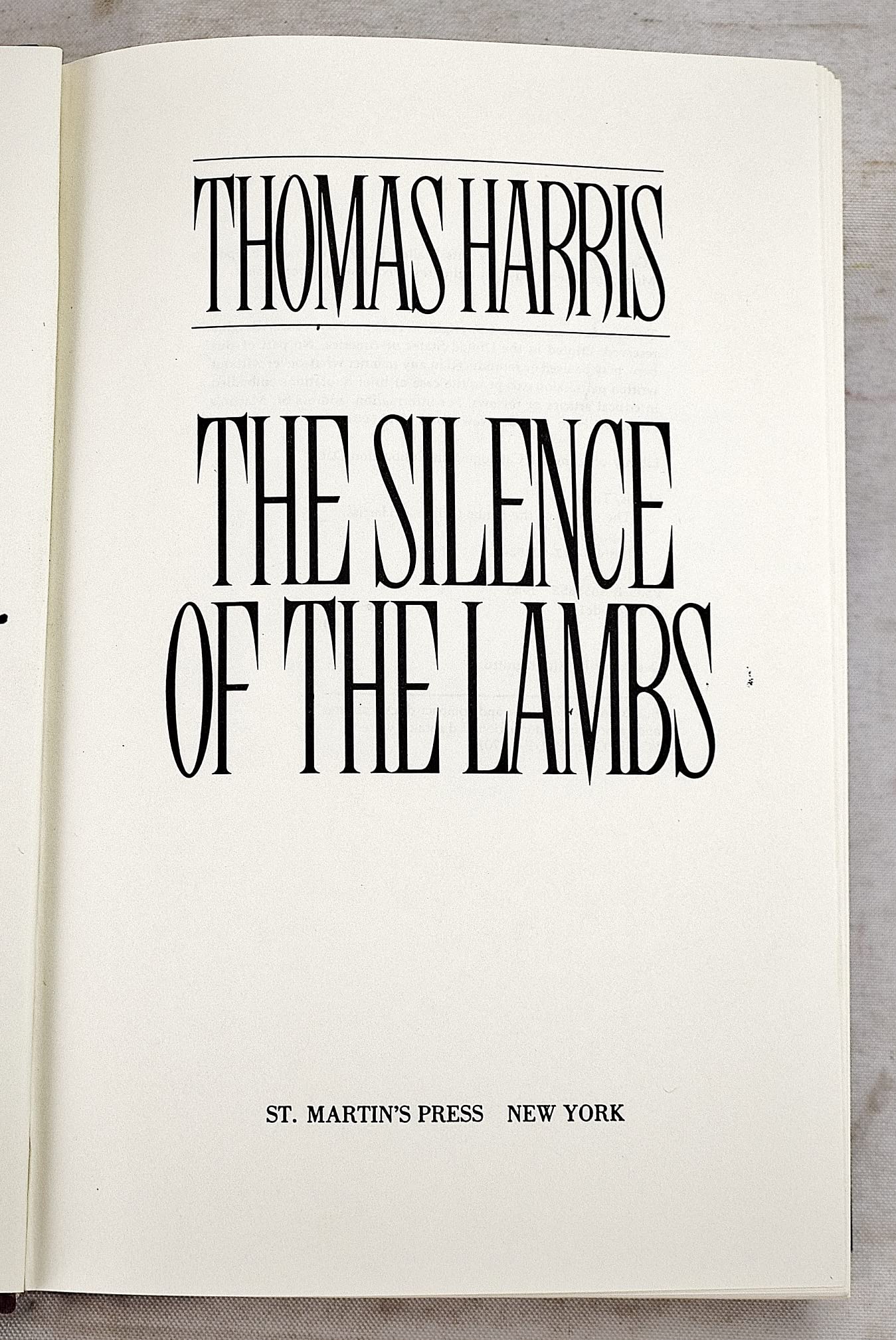 Silence of the Lambs by Thomas Harris (Paperback)
