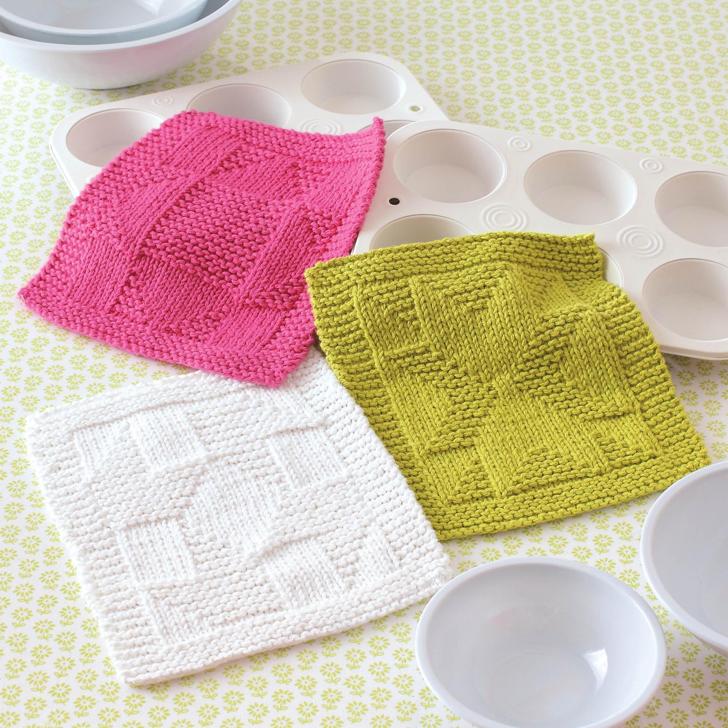Knit Dishcloths: 15 Extremely easy designs inspired by quilt blocks! (Also includes Knook instructions)