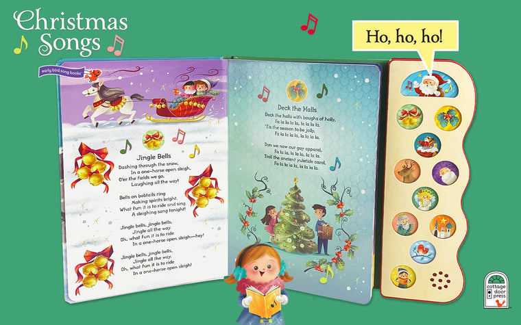 Christmas Songs: Interactive Children's Sound Book (10 Button Sound) — back cover