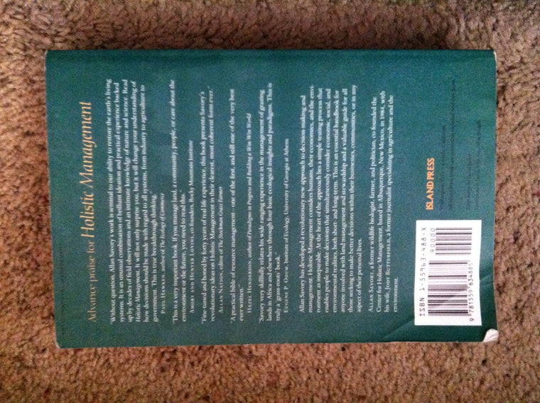 Holistic Management Handbook: Healthy Land, Healthy Profits — back cover
