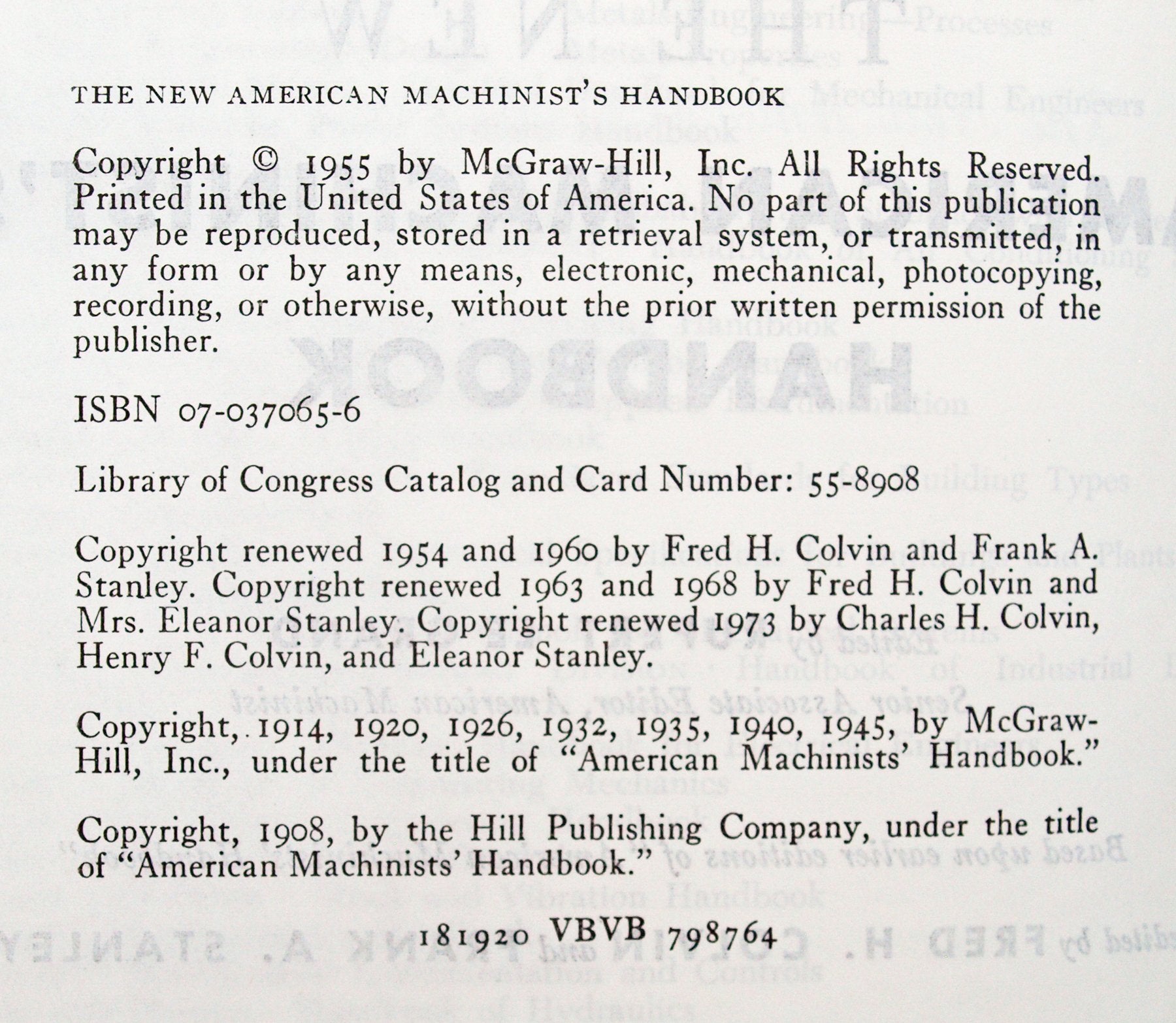 The New American Machinist's Handbook