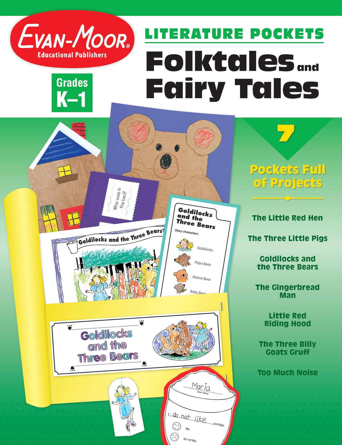 Evan-Moor Literature Pockets, Folk Tales and Fairy Tales, Grades K-1