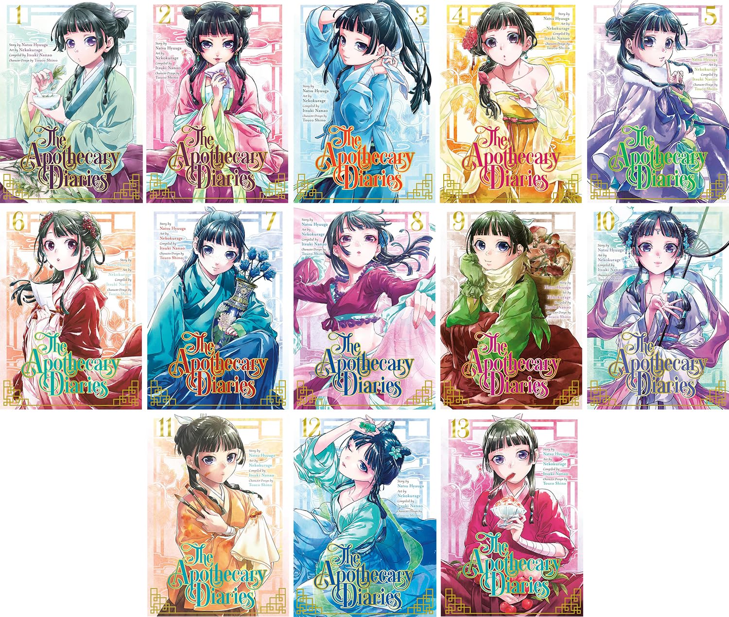 The Apothecary Diaries Series. 13 Books Collection Set by Natsu Hyuuga and Nekokurage