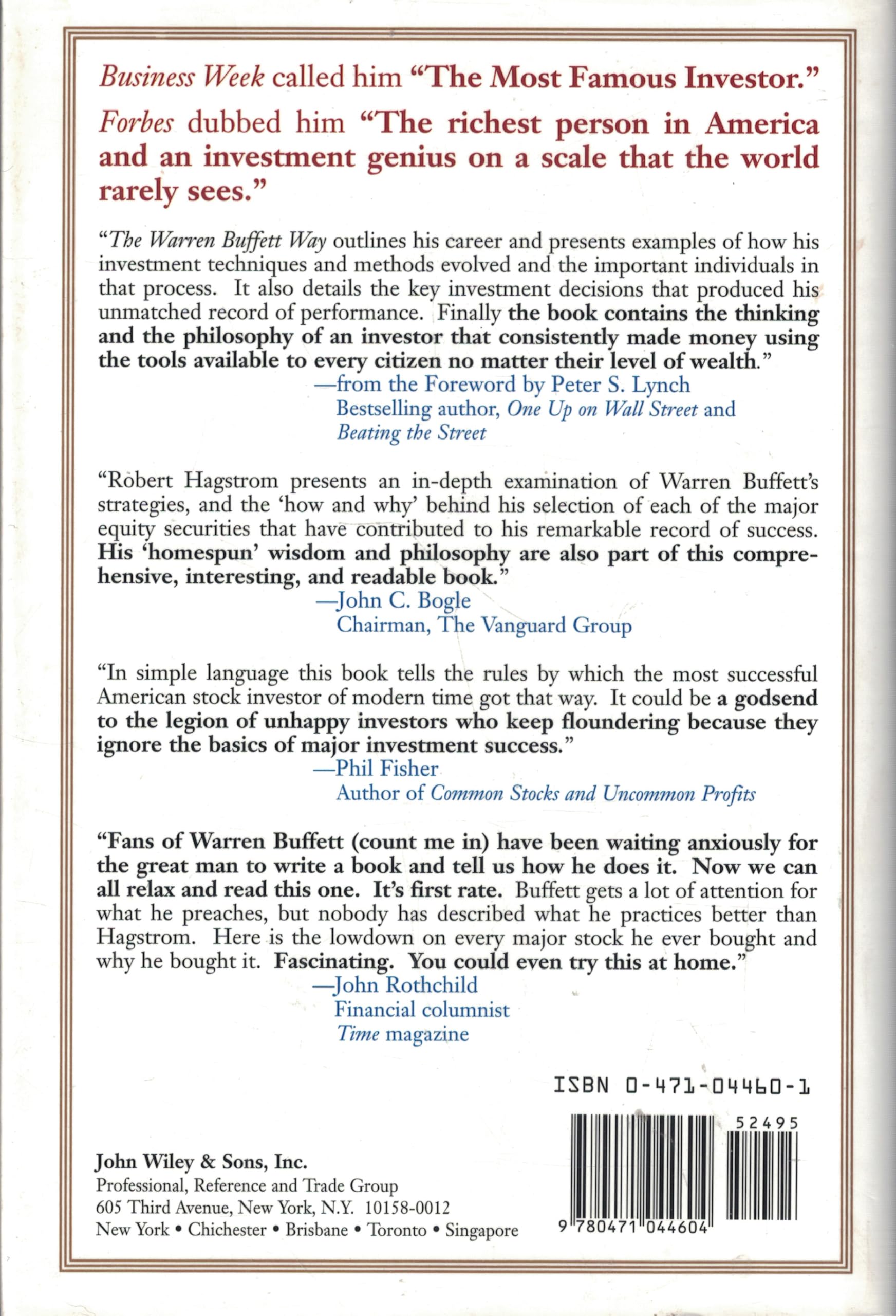 The Warren Buffett Way: Investment Strategies of the Worlds Greatest Investor