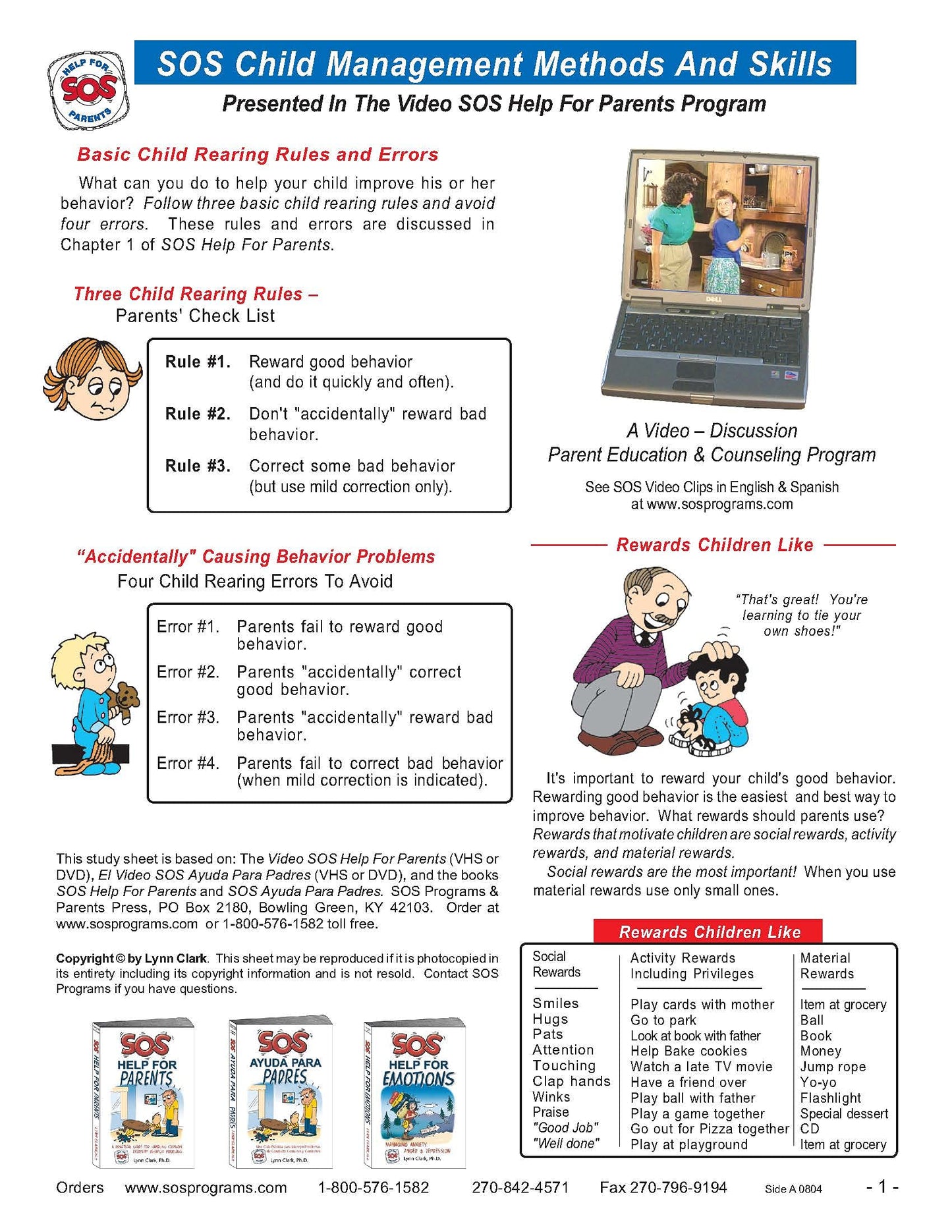 SOS Help For Parents: A Practical Guide For Handling Common Everyday Behavior Problems (5th Edition, 2020)