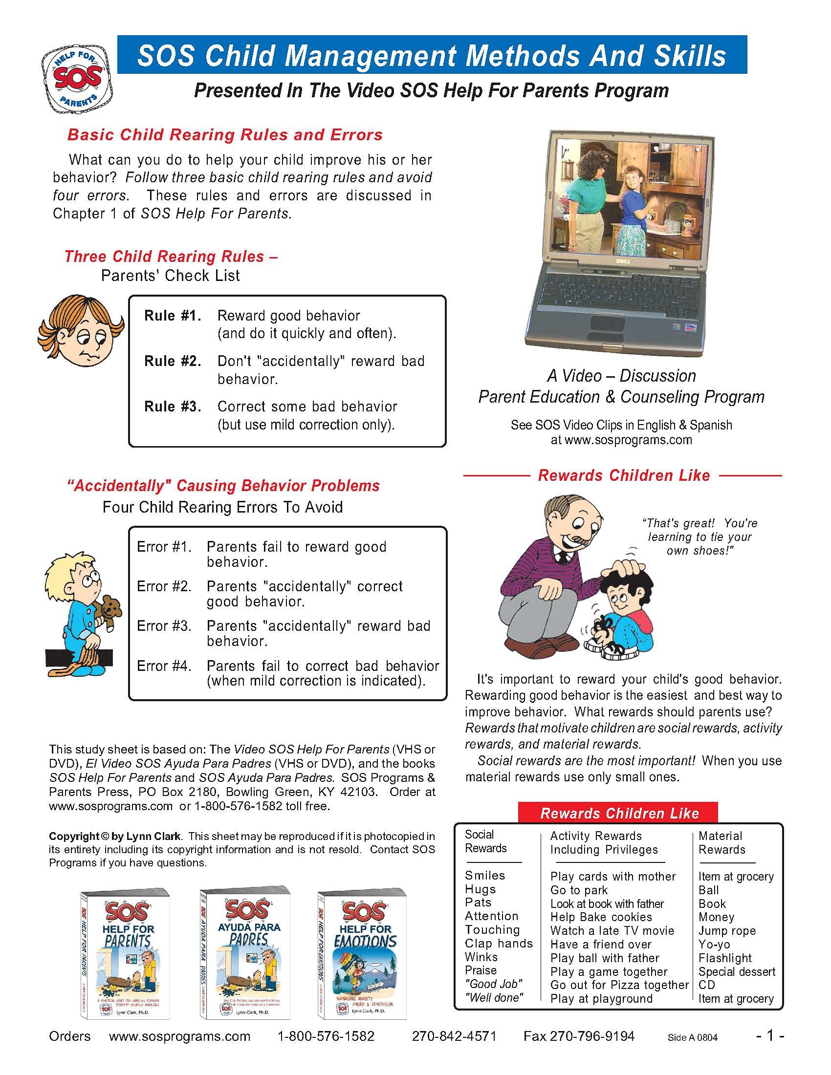 SOS Help For Parents: A Practical Guide For Handling Common Everyday Behavior Problems (5th Edition, 2020)