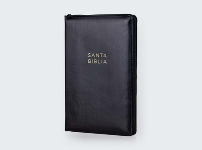NBLA, Santa Biblia, Ultrafina, Letra grande, Leathersoft, Negro, Palabras de Jesús en rojo, con cierre (Spanish Edition)