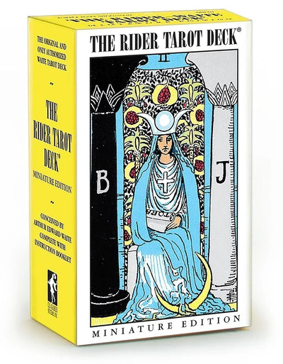 Miniature Rider-Waite Tarot: Compact and Portable Miniature 78-Card Tarot with Iconic Pamela Colman Smith Artwork, Essential for Beginners & Experts, Divination and Tarot Study, Includes Instruction Booklet