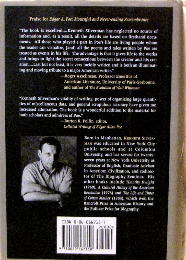 Edgar A. Poe: Mournful and Never-Ending Remembrance — back cover