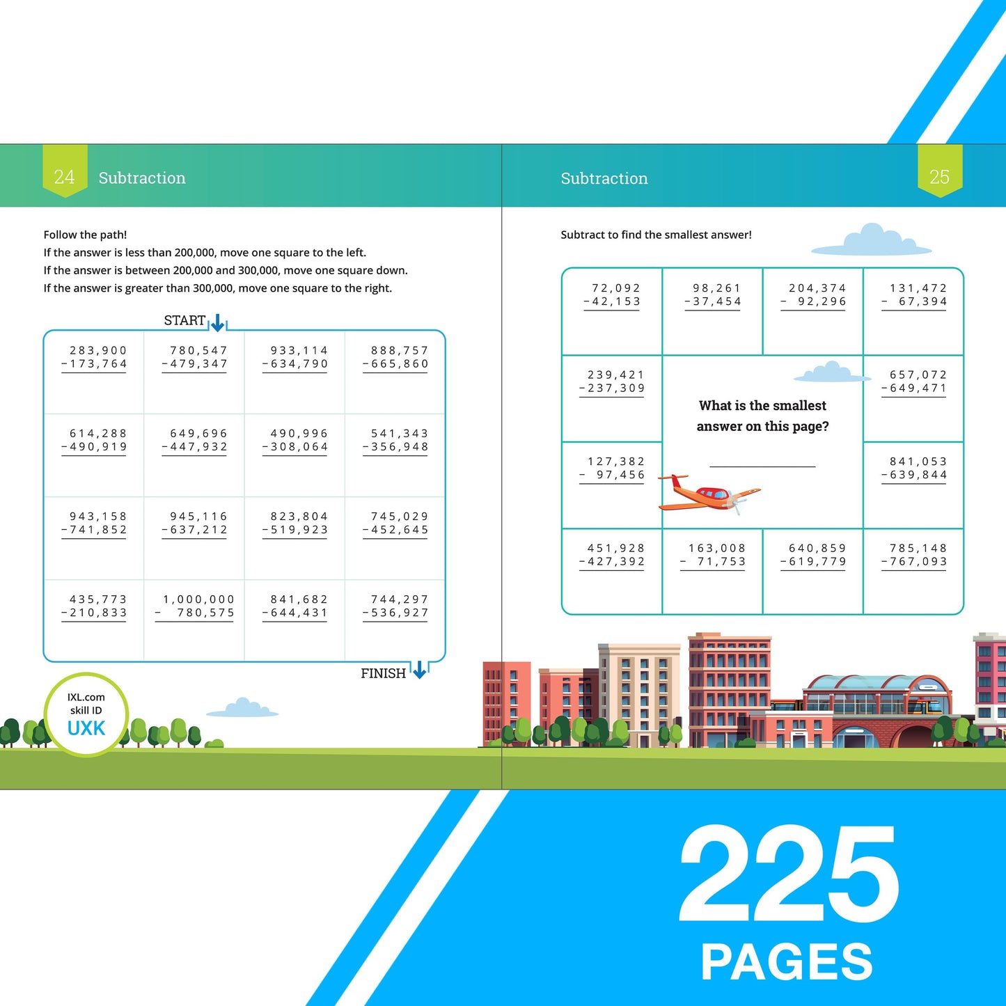 IXL The Ultimate 4th Grade Math Workbooks, Mathematics Book for Kids Ages 9-10 Covering Addition, Subtraction, Multiplication, Division, Fractions, Decimals, Geometry, and More