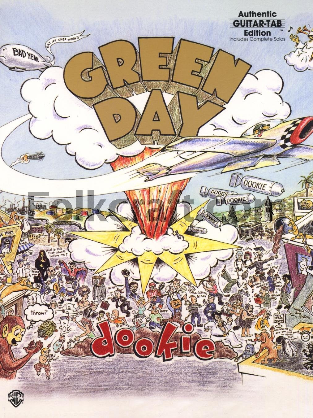 Green Day - Dookie  Authentic Guitar Tab Songbook with Notes and Tablature  15 Classic Punk Rock Songs Including Basket Case, When I Come Around, She, Longview and Welcome to Paradise