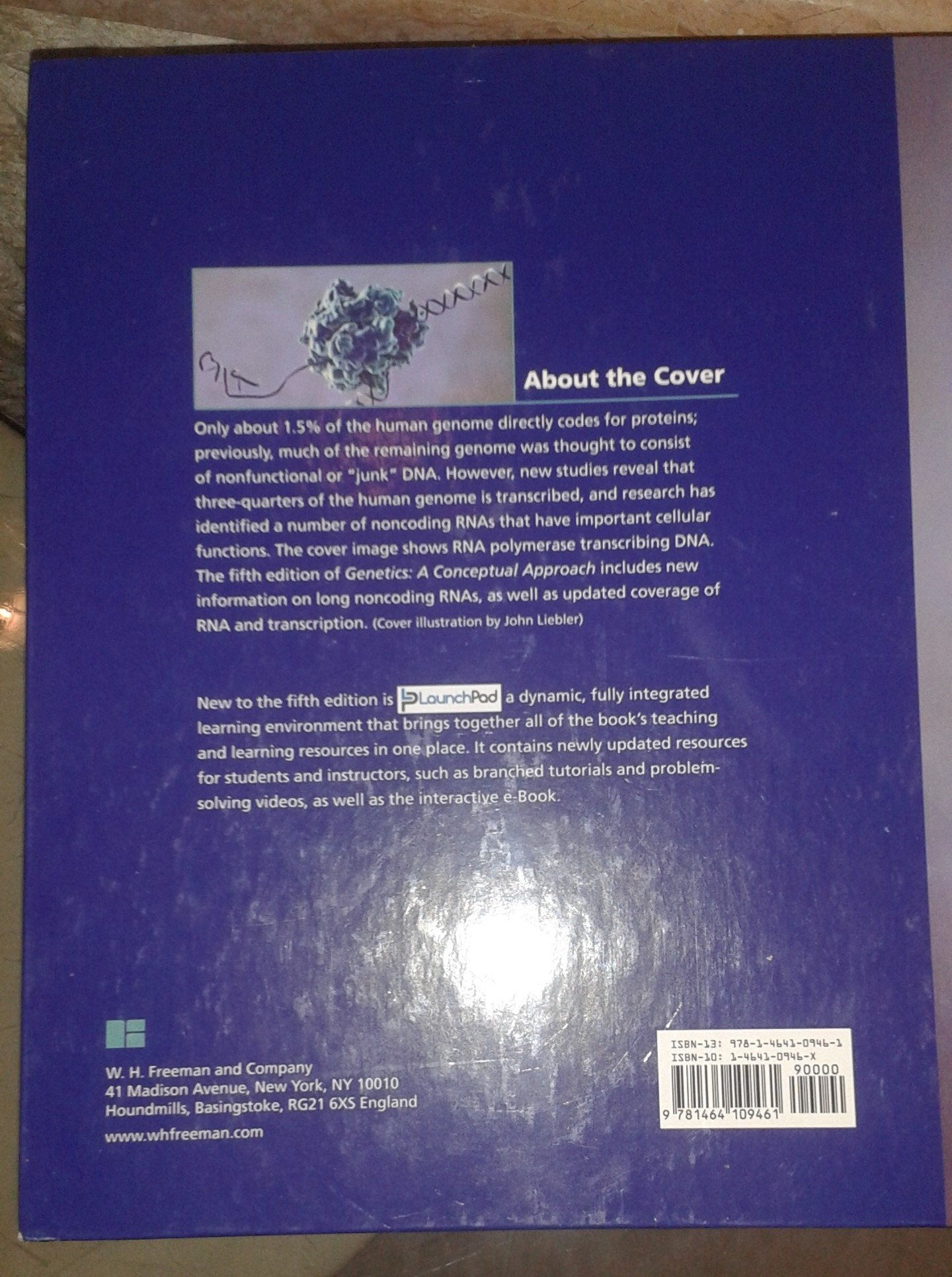 Genetics: A Conceptual Approach, 5th Edition