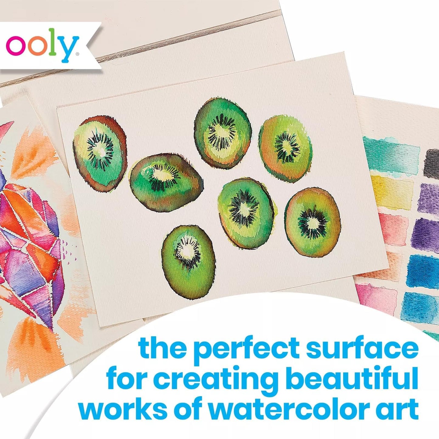 Ooly Chroma Blends Heavy-Weight Watercolor Pad, 8 x 10 Inches - 15 Sheets