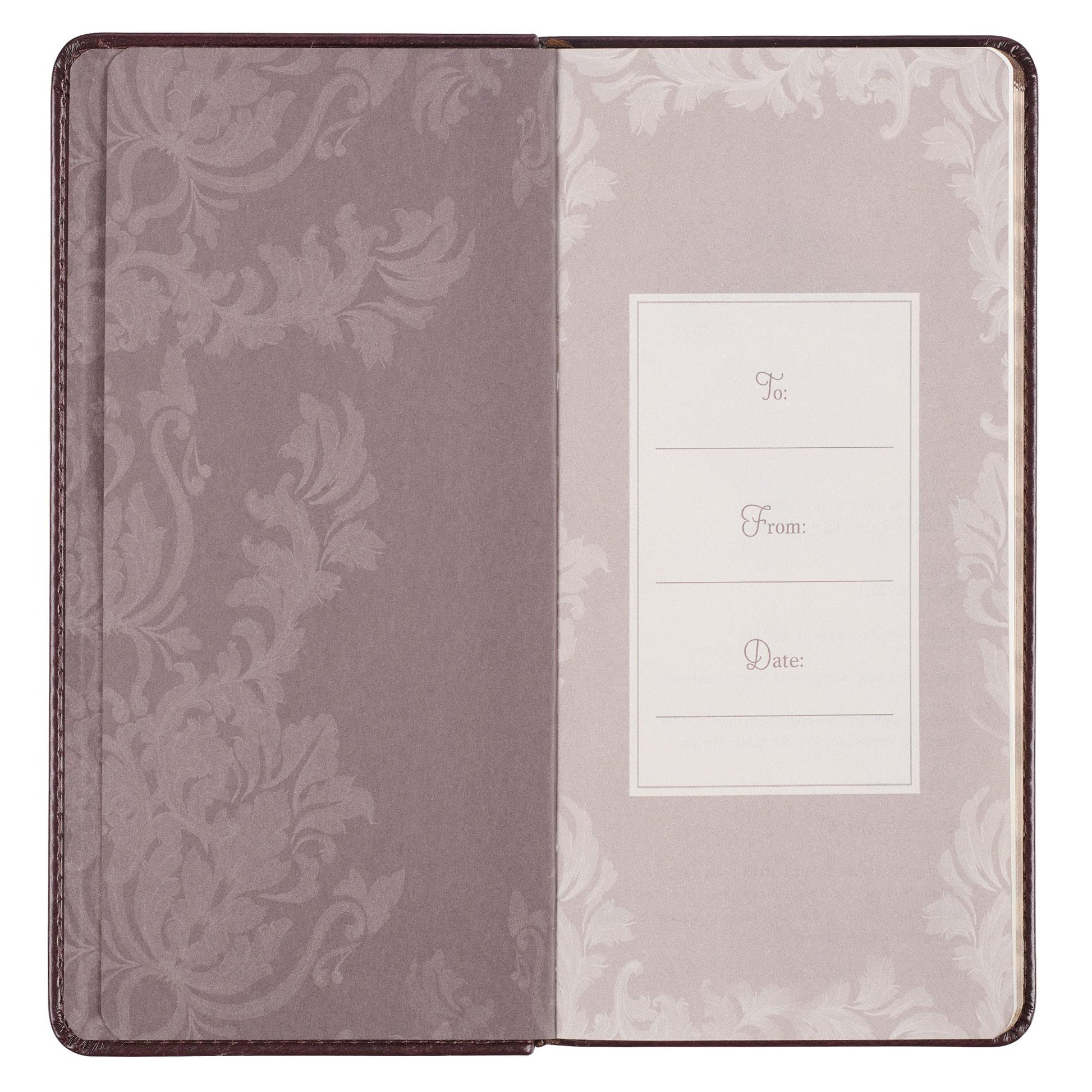 Promises to Strengthen Your Faith King James Version - Brown Faux Leather Gift Book