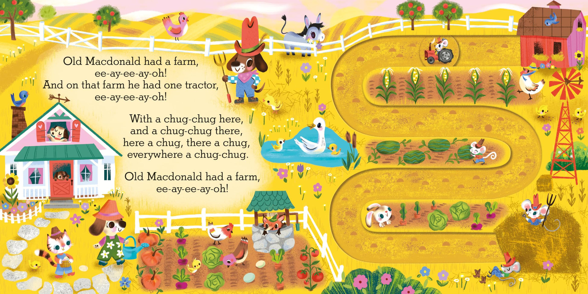 Macmillan Childrens Books Old Macdonald had a Farm A Nursery Rhyme Counting Book for Toddlers (Slide and Count).
