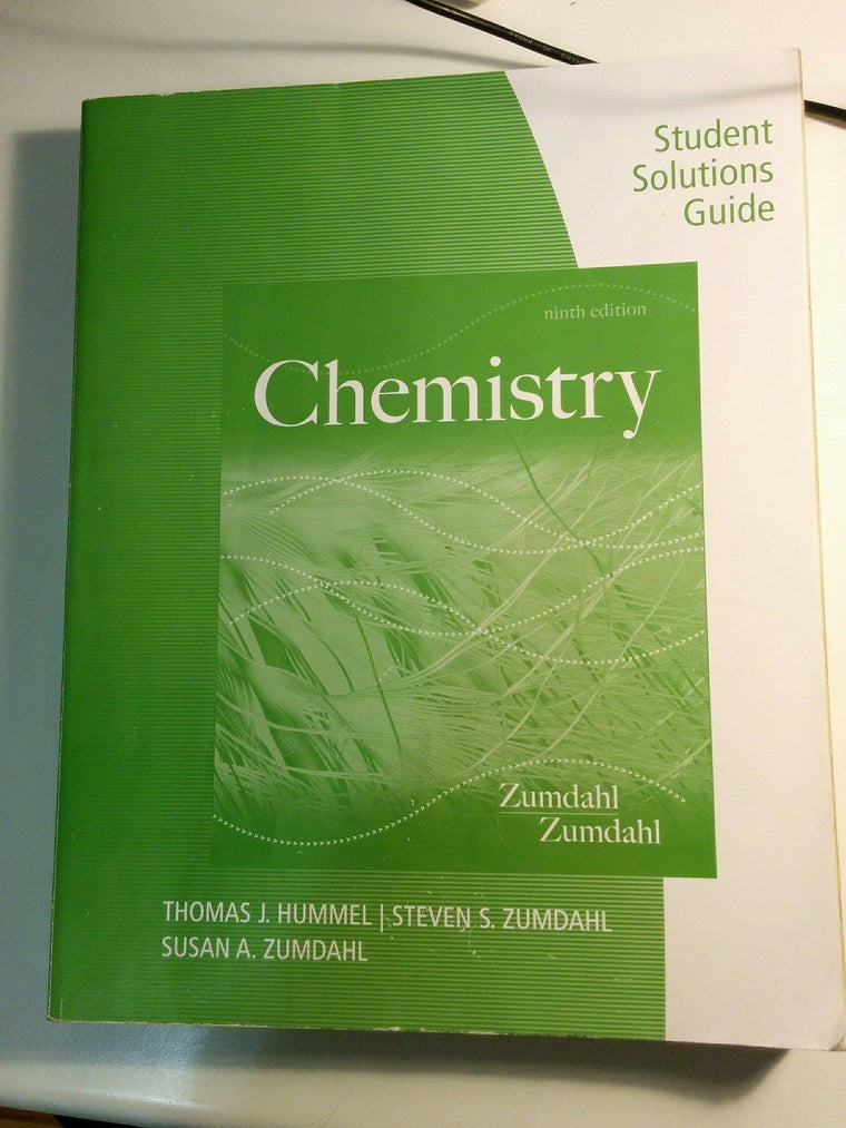 Student Solutions Guide for Zumdahl/Zumdahl's Chemistry, 9th