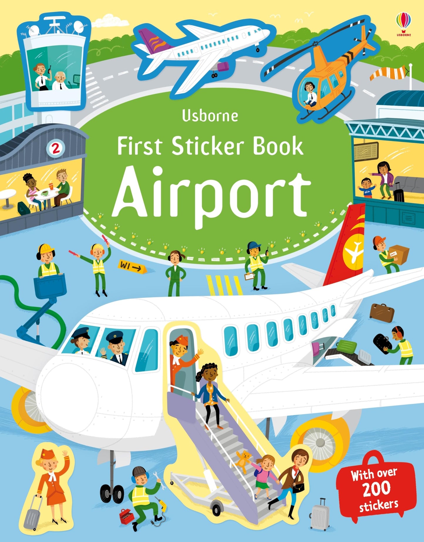 First Sticker Book Airport: Screen-Free Fun with Busy Scenes of Planes and Pilots for Kids (Ages 3-5)