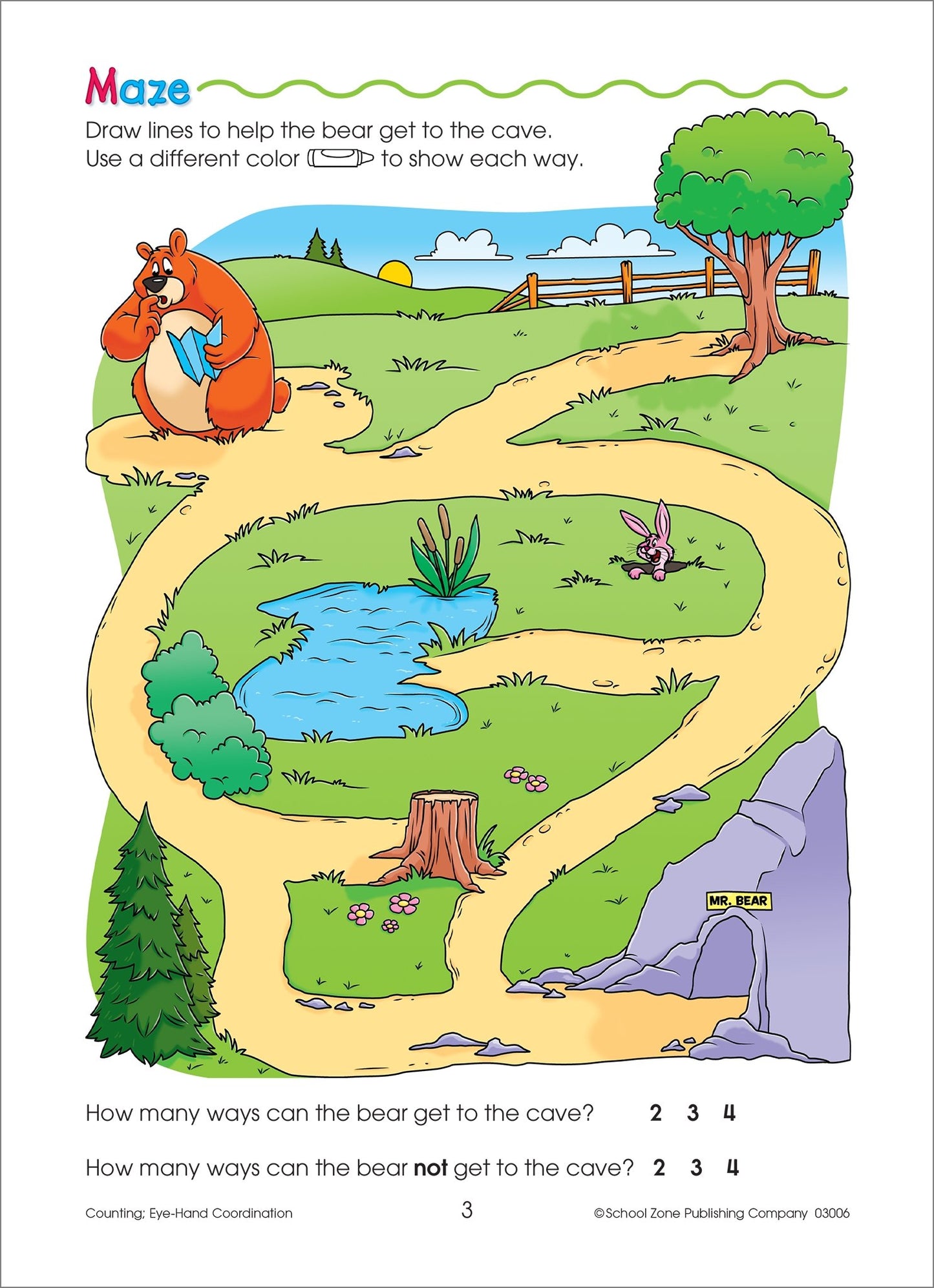 School Zone - Numbers Fun! Write & Reuse Workbook - Ages 5 to 6, Preschool to Kindergarten, Writing, Tracing, Counting, Early Math, Wipe Clean (School Zone Write & Reuse Workbook)