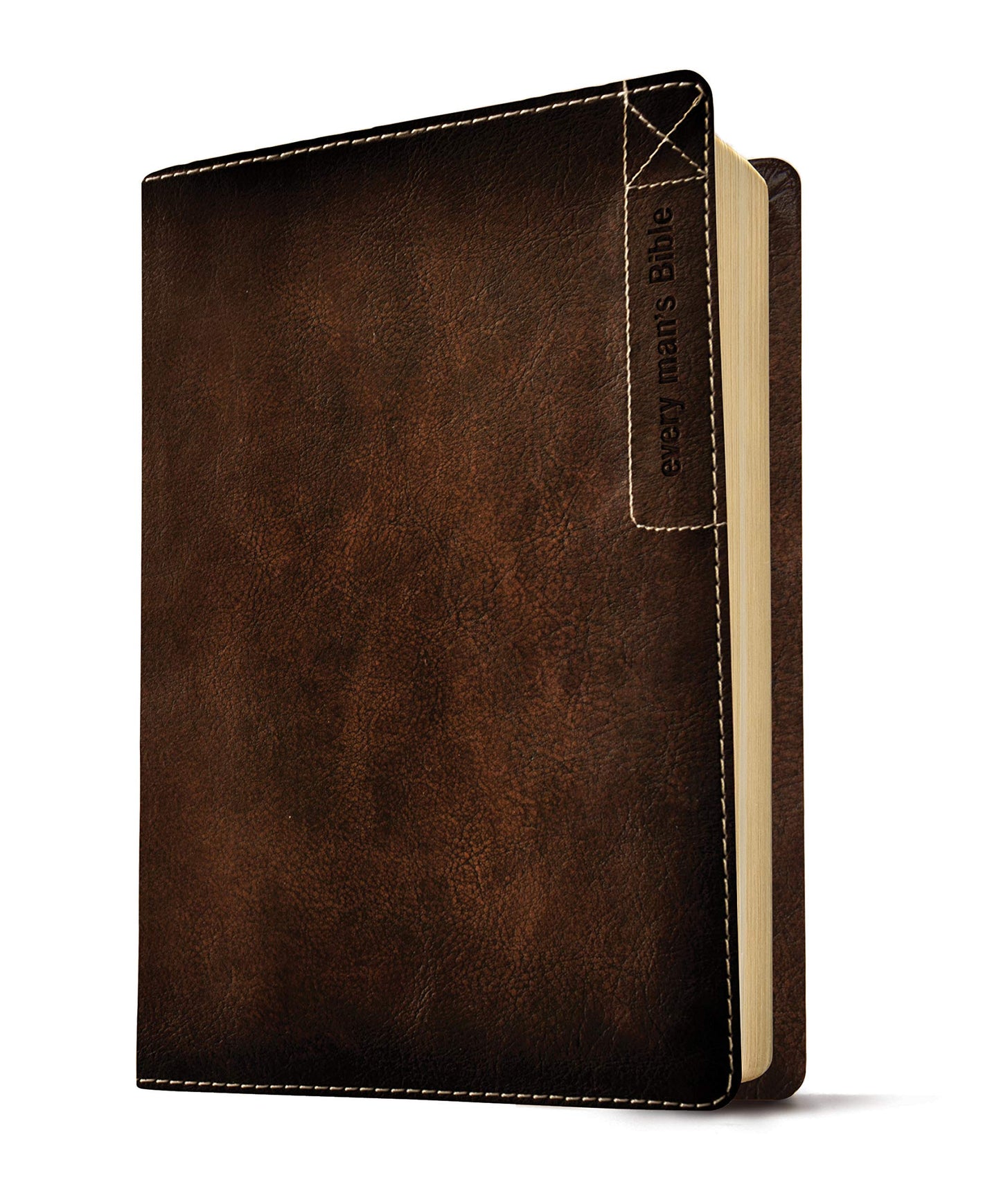 Every Man's Bible: New Living Translation, Deluxe Explorer Edition (LeatherLike, Brown) - Study Bible for Men with Study Notes, Book Introductions, and 44 Charts