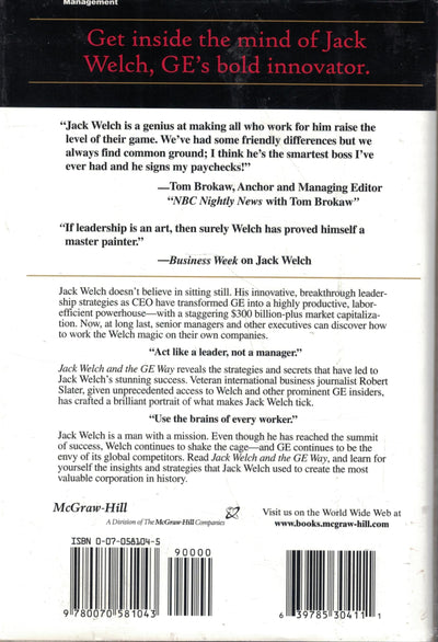 Jack Welch & The G.E. Way: Management Insights and Leadership
