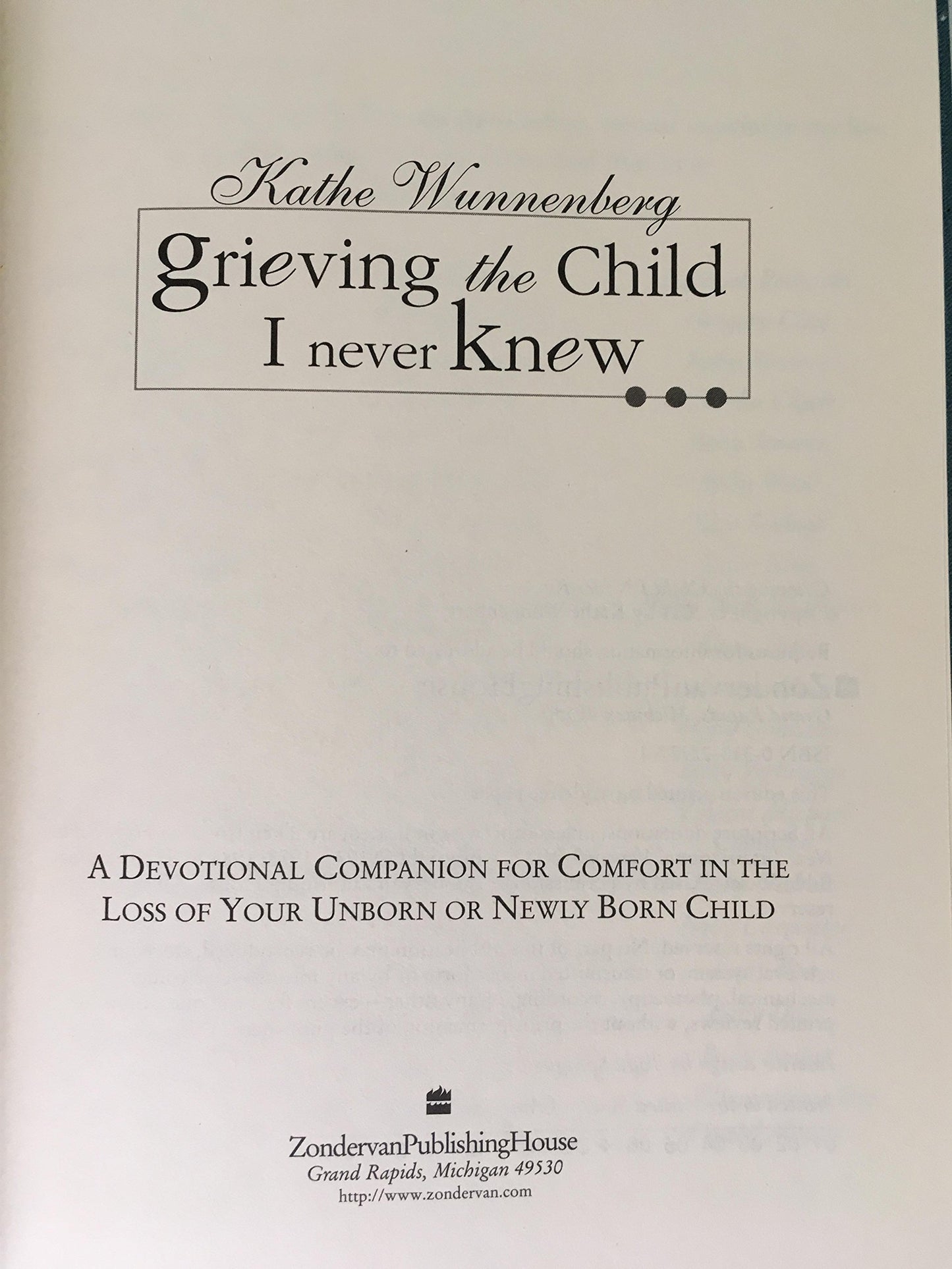 Grieving the Child I Never Knew