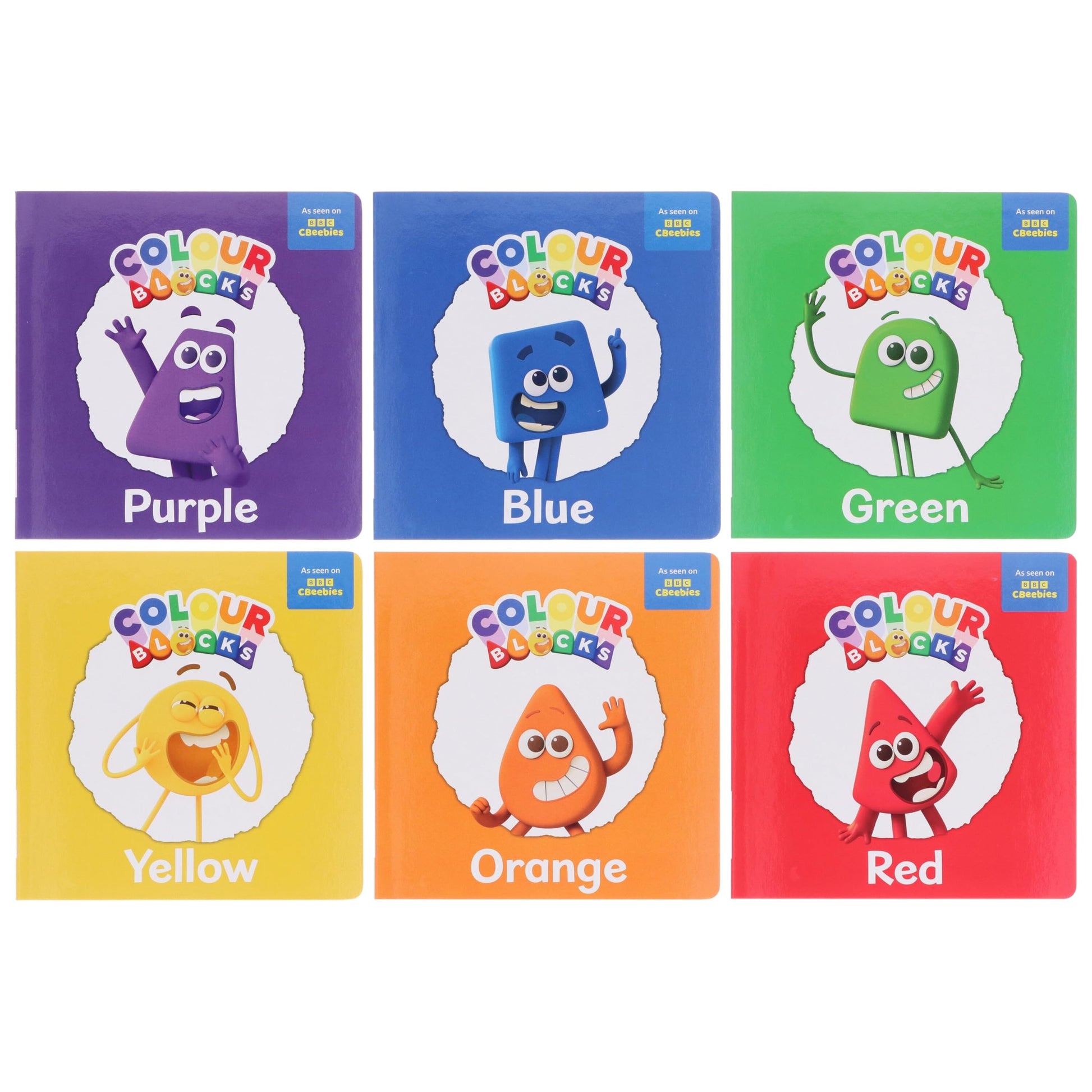 Colourblocks My Big Box of Colours 6 Books Collection Set (Loveable Red, Excited Orange, Happy Yellow, Nature-loving Green, Royal Purple, calm & cool Blue) (Numberblocks Board Books)
