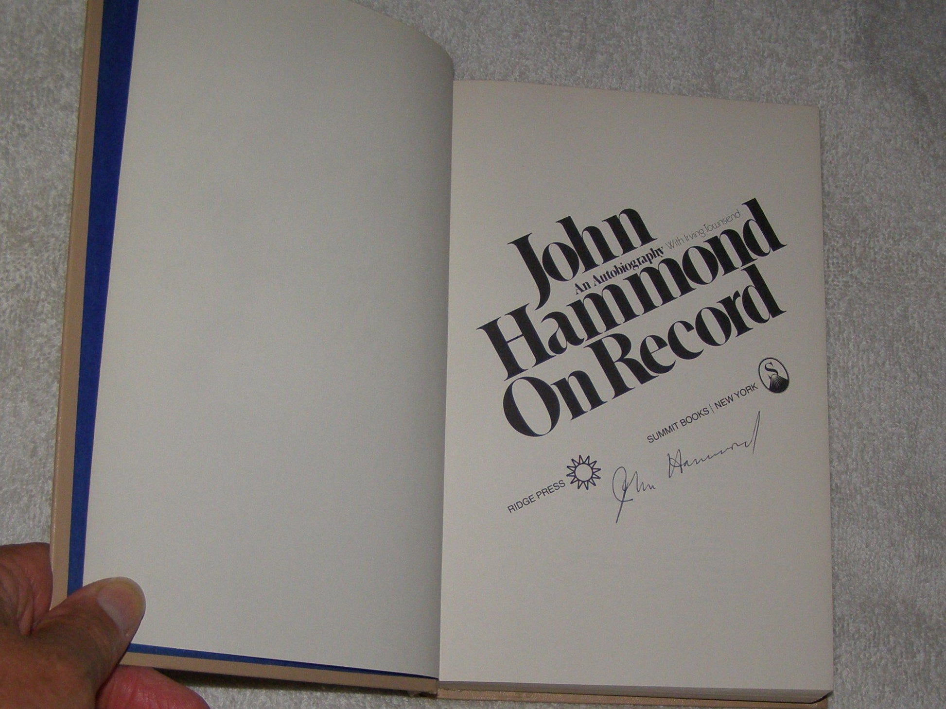 John Hammond on record: An autobiography
