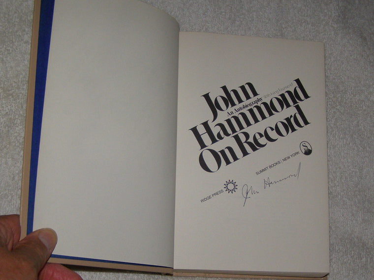 John Hammond on record: An autobiography — back cover