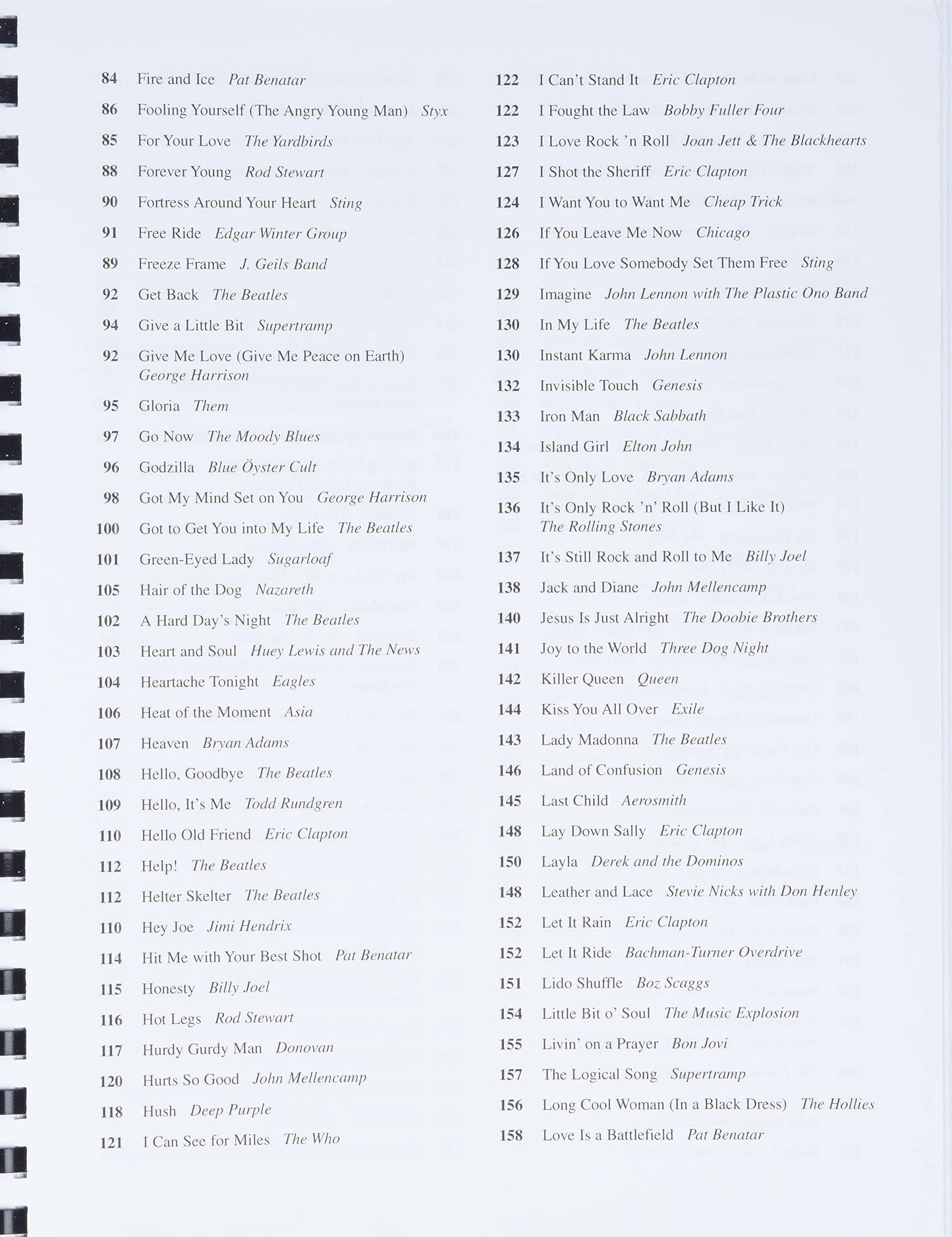 Classic Rock Fake Book: Over 250 Great Songs of the Rock Era, Arranged for Piano, Vocal, Guitar, Electronic Keyboard an all 'C' Instruments