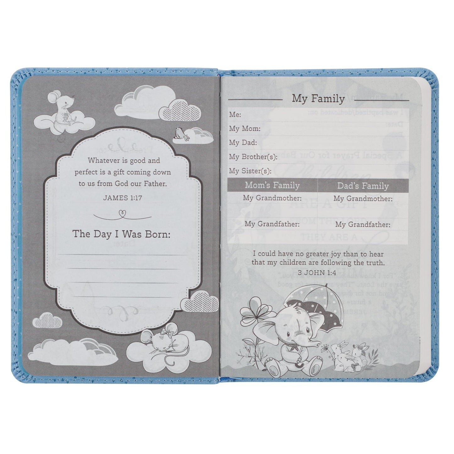 NLT New Testament with Psalms Keepsake Holy Bible for Baby Boys, New Living Translation, Blue (NLT Baby Keepsake NT Psalms Edition)