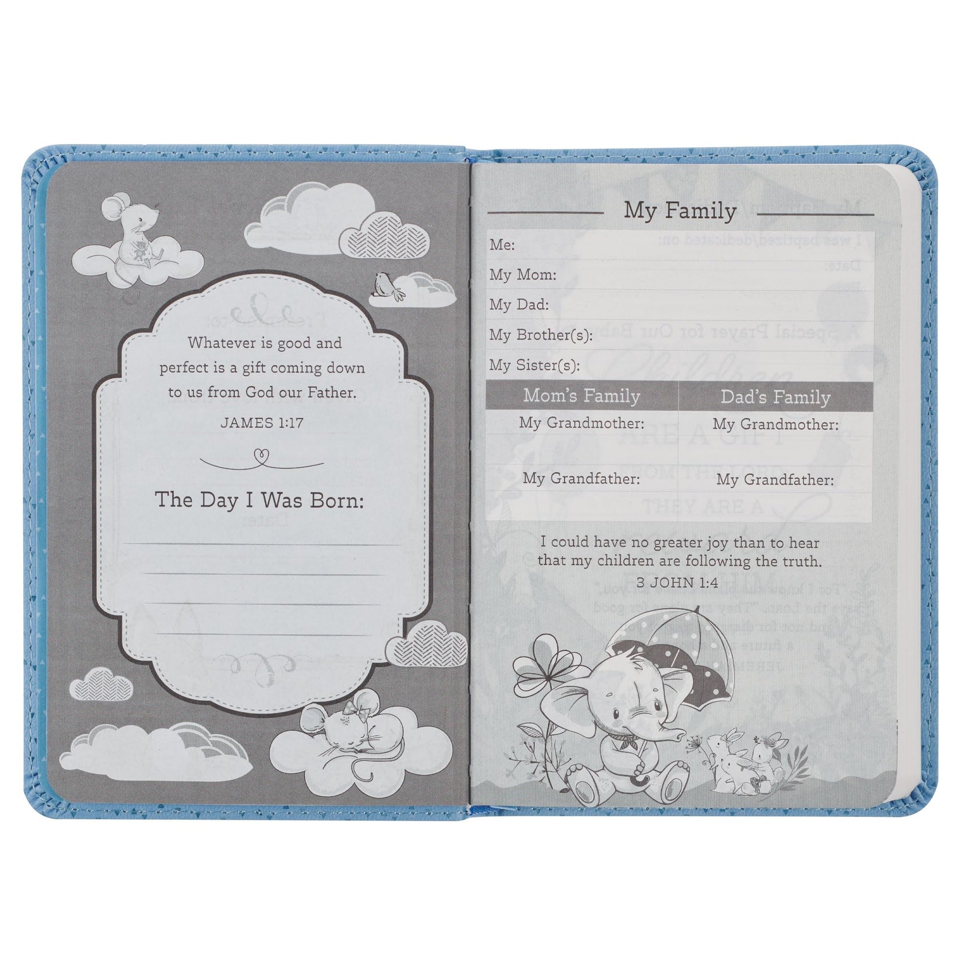 NLT New Testament with Psalms Keepsake Holy Bible for Baby Boys, New Living Translation, Blue (NLT Baby Keepsake NT Psalms Edition)