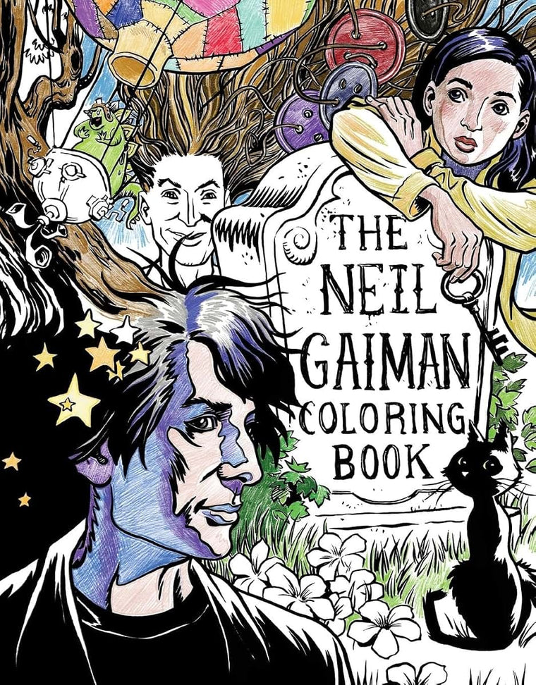 The Neil Gaiman Coloring Book: Coloring Book for Adults and Kids to Share