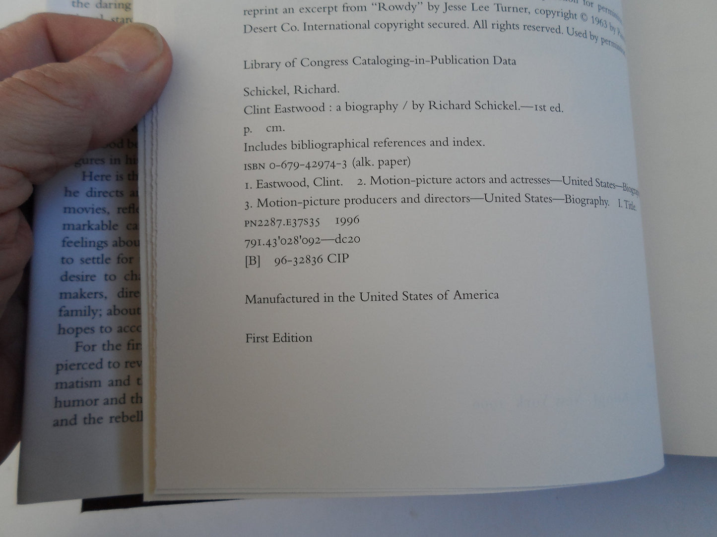 Clint Eastwood: A Biography by Richard Schickel