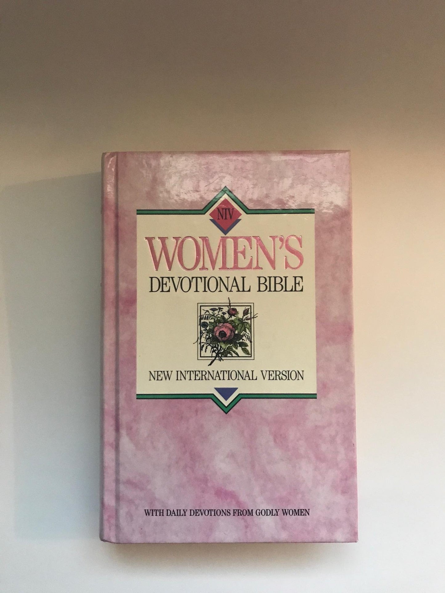 New International Version Women's Devotional Bible Large Print Hardcover Pink