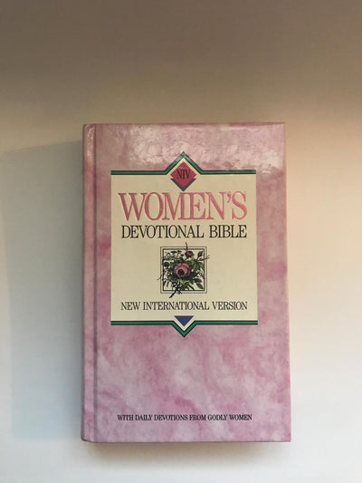 New International Version Women's Devotional Bible Large Print Hardcover Pink