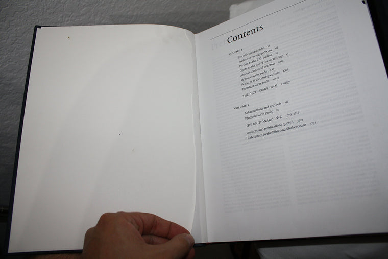 Shorter Oxford English Dictionary, Fifth Edition — back cover