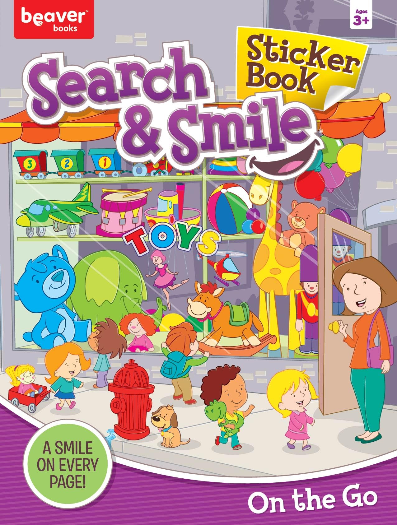 Search and Find Sticker Books for Kids Ages 3-5: On the Go - Boost Learning with Hidden Pictures & 50+ Stickers!
