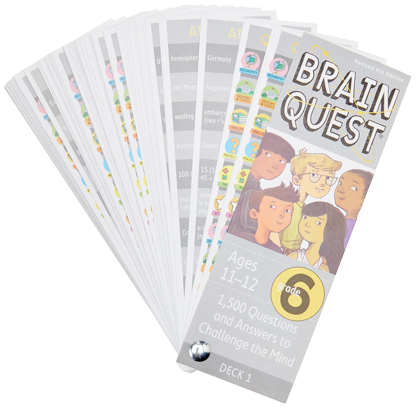 Brain Quest: Grade 6: 1,500 Questions and Answers to Challen