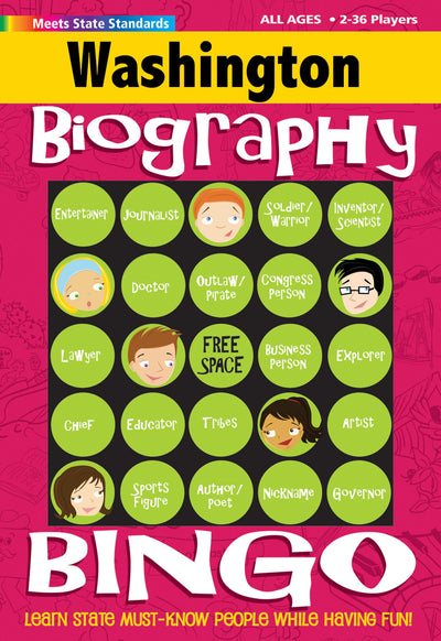 Washington Biography Bingo (Washington Experience)