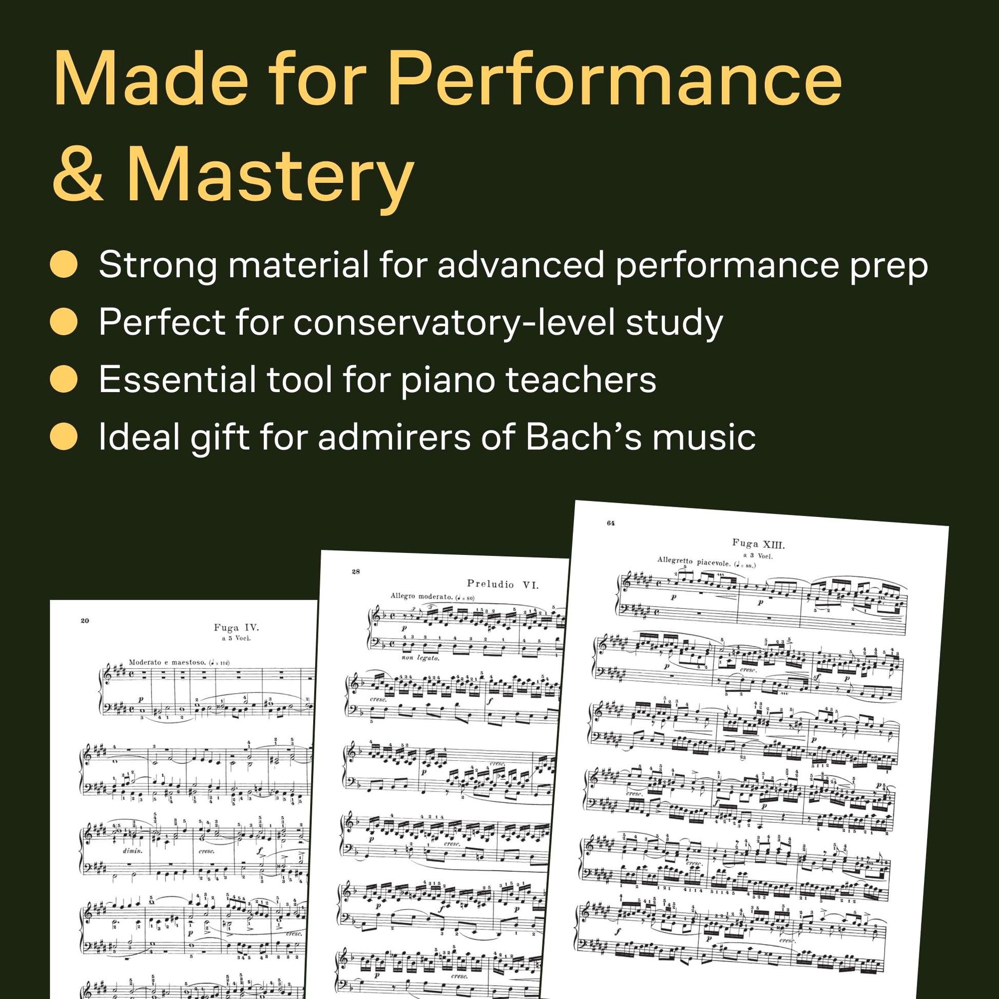 Bach - Well-Tempered Clavier Book 1  Piano Sheet Music  Schirmer Classics Vol. 13  Preludes and Fugues BWV 846-869  Advanced Piano Songbook and Teacher Resource