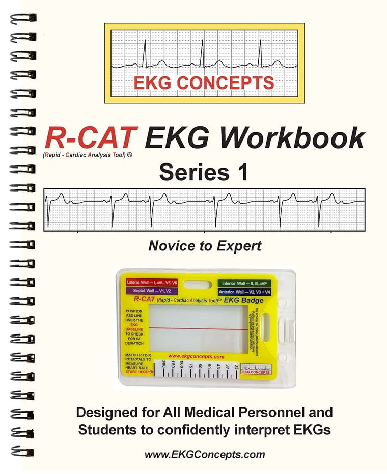 R-CAT EKG Workbook Series 1 - Includes R-CAT EKG Badge