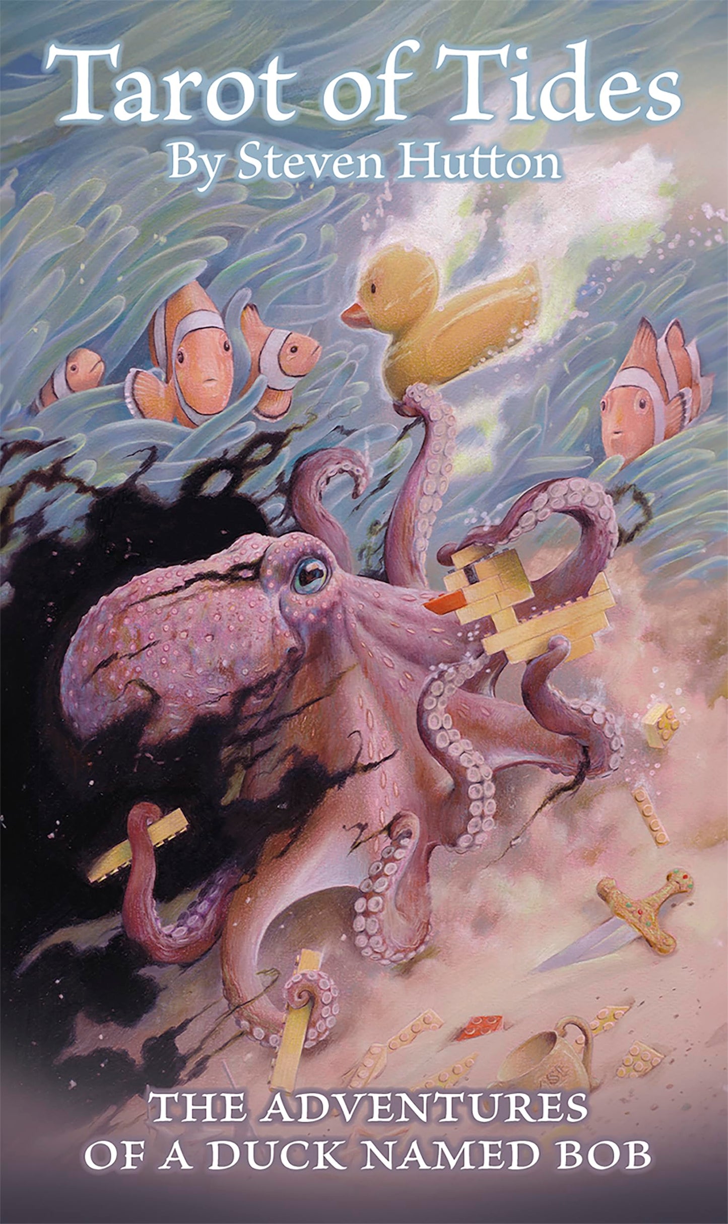 Tarot of Tides: The Adventures of a Duck Named Bob-Unique 78-Card Tarot Deck and 164-Page Guidebook, Imaginative Storytelling, Fantasy Artwork, Toy Duck Heros Journey