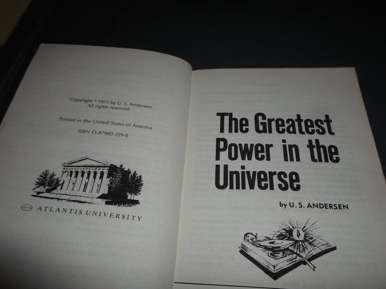 The Greatest Power in the Universe — back cover