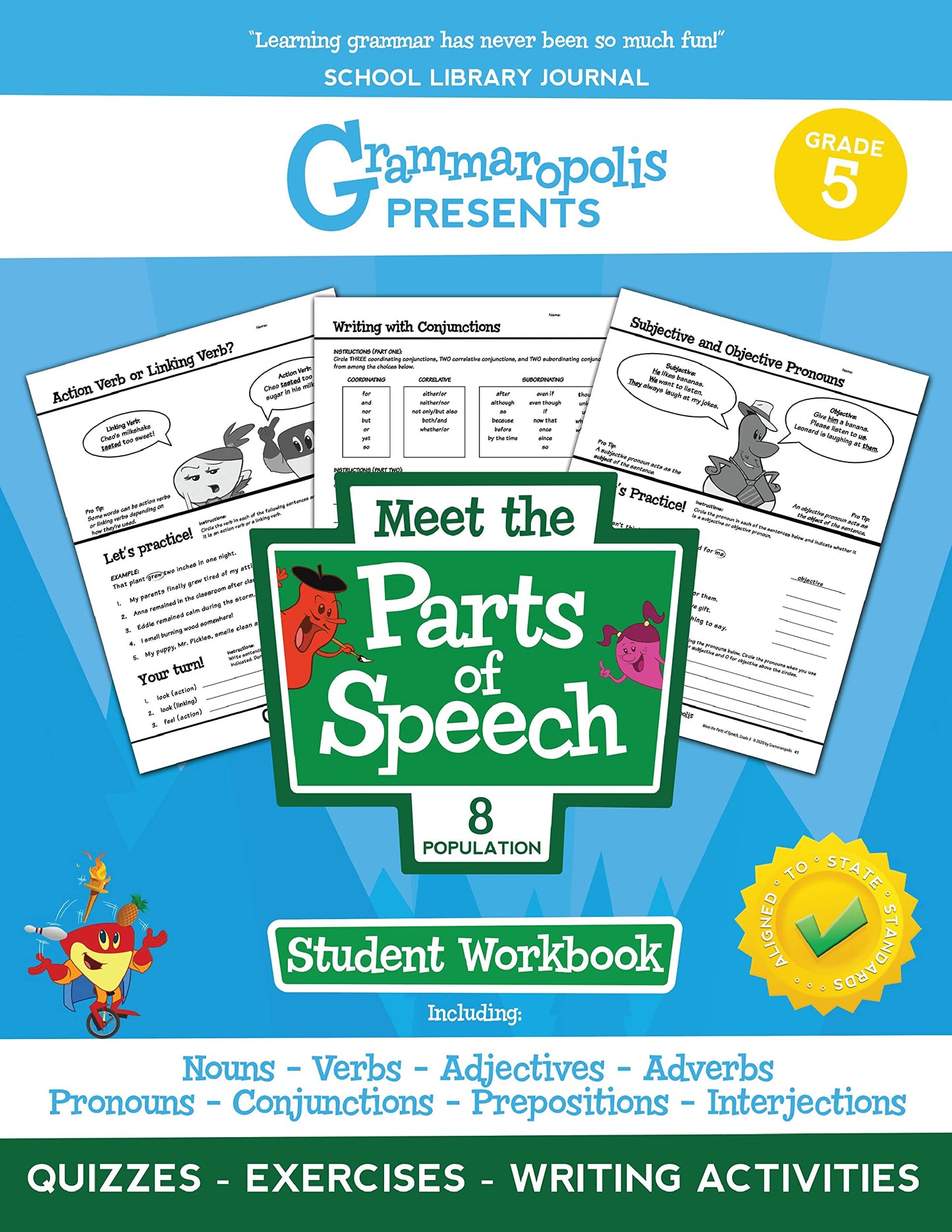 The Parts of Speech Workbook, Grade 5 (Grammaropolis Grammar Workbooks)